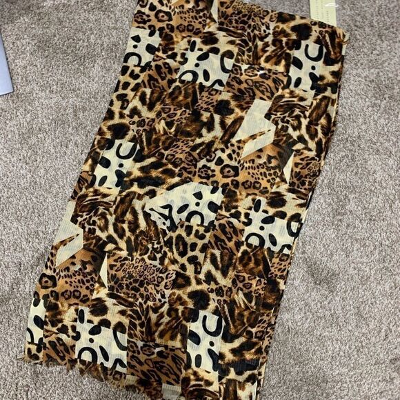 Fashion leopard print tasseled large size scarf - Picture 7 of 13